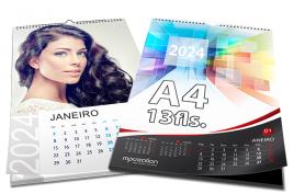 Calendarios Personalizados 2024 - A4 13fls Mensal