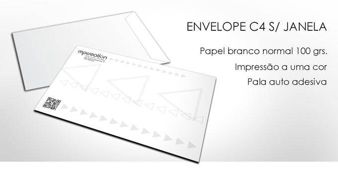 Envelopes personalizados  - C4 Unicolor