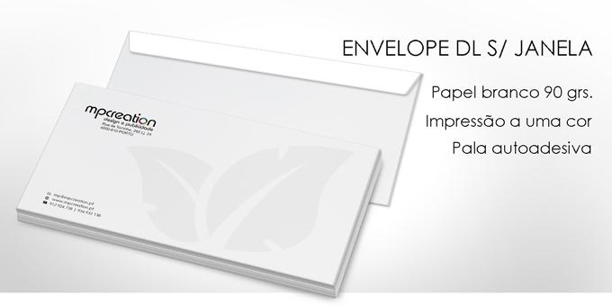 Envelopes personalizados  - DL S/ JANELA